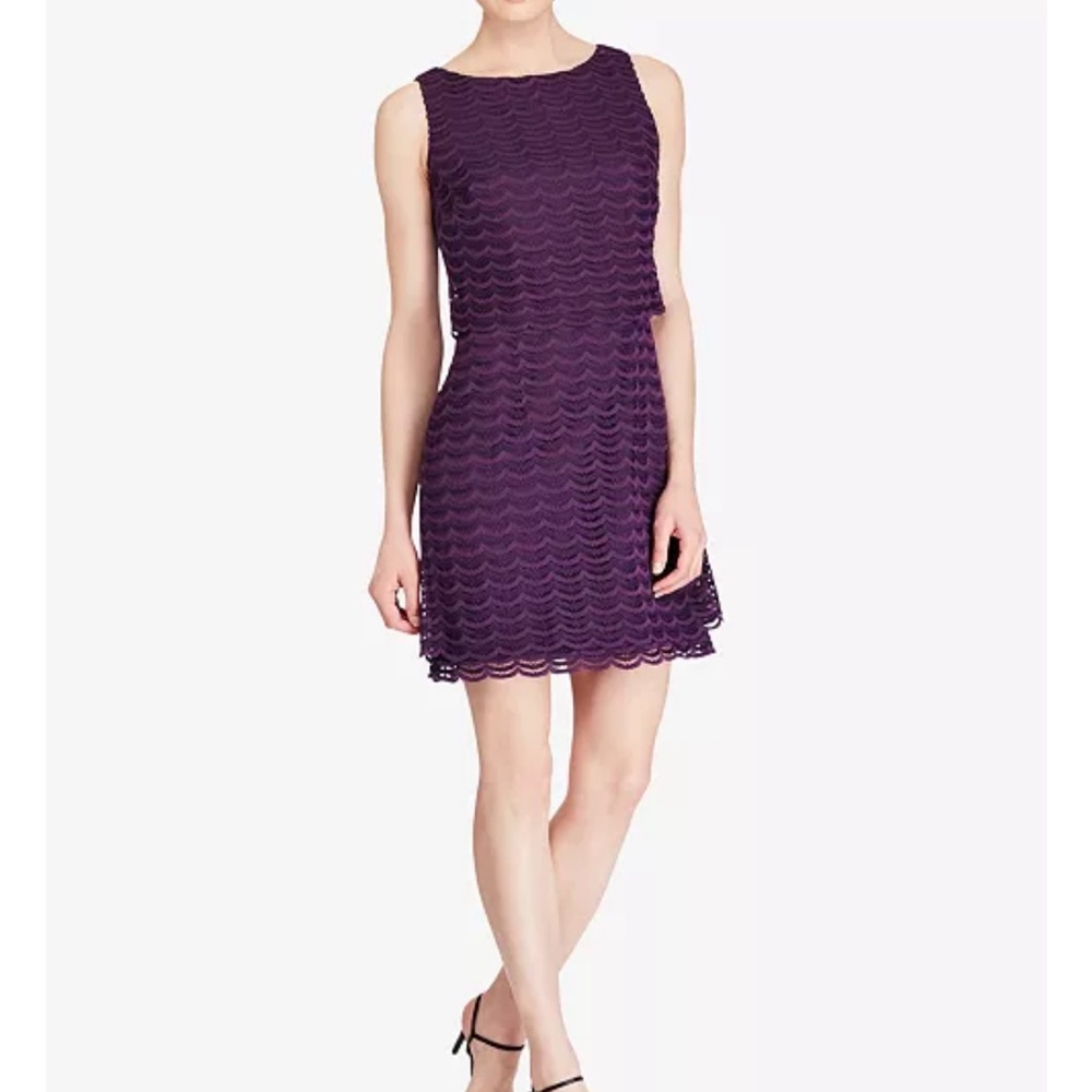 American Living mesh popover dress